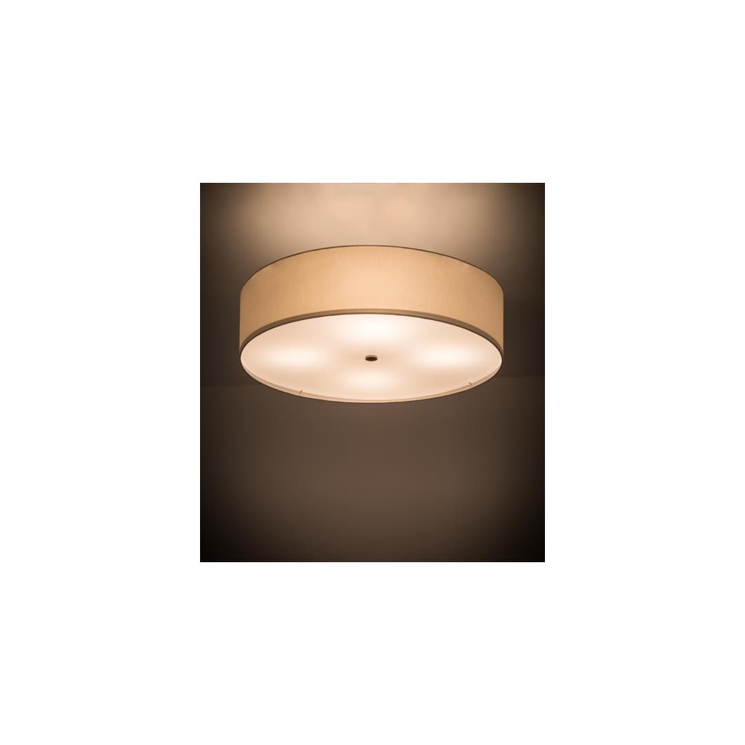 Cilindro 4 Light 30" Wide Semi-Flush Drum Ceiling Fixture - Nickel Finish