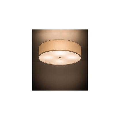 Cilindro 4 Light 30" Wide Semi-Flush Drum Ceiling Fixture - Nickel Finish