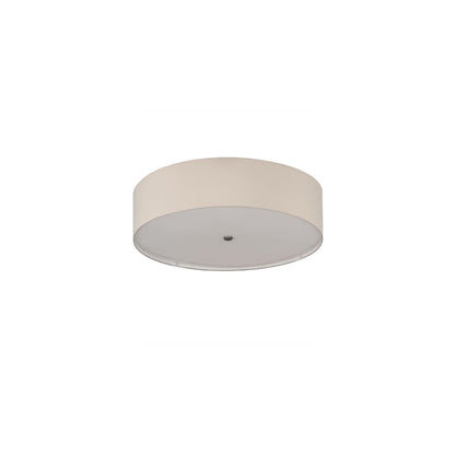 Cilindro 4 Light 30" Wide Semi-Flush Drum Ceiling Fixture - Nickel Finish