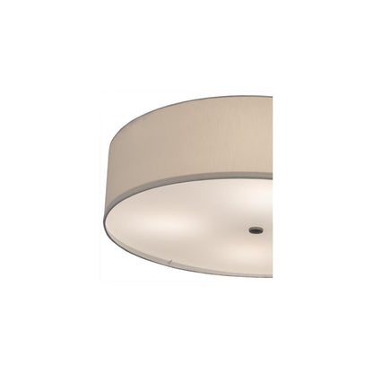 Cilindro 4 Light 30" Wide Semi-Flush Drum Ceiling Fixture - Nickel Finish
