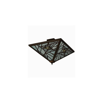 Backyard Friends 4 Light 30" Wide Semi-Flush Ceiling Fixture - Antique Copper Finish - GU24 Bulb Base