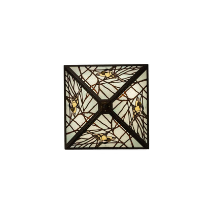 Backyard Friends 4 Light 30" Wide Semi-Flush Ceiling Fixture - Antique Copper Finish - GU24 Bulb Base