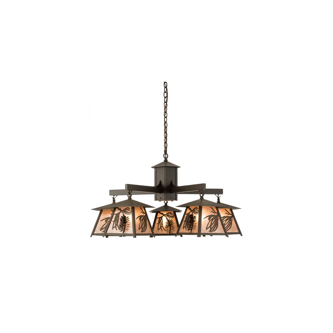 Scotch Pine 5 Light 40" Wide Chandelier
