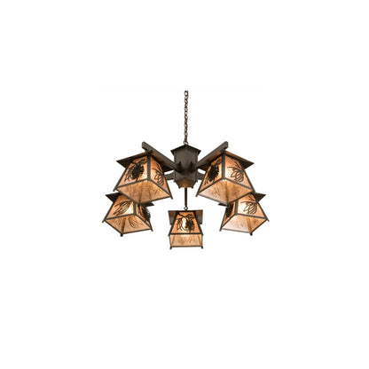 Scotch Pine 5 Light 40" Wide Chandelier