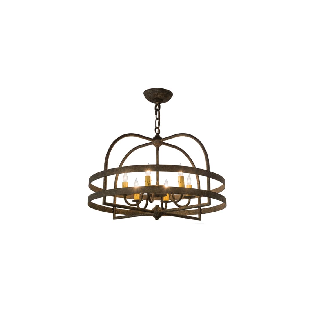 Aldari 6 Light 22" Wide Taper Candle Style Chandelier