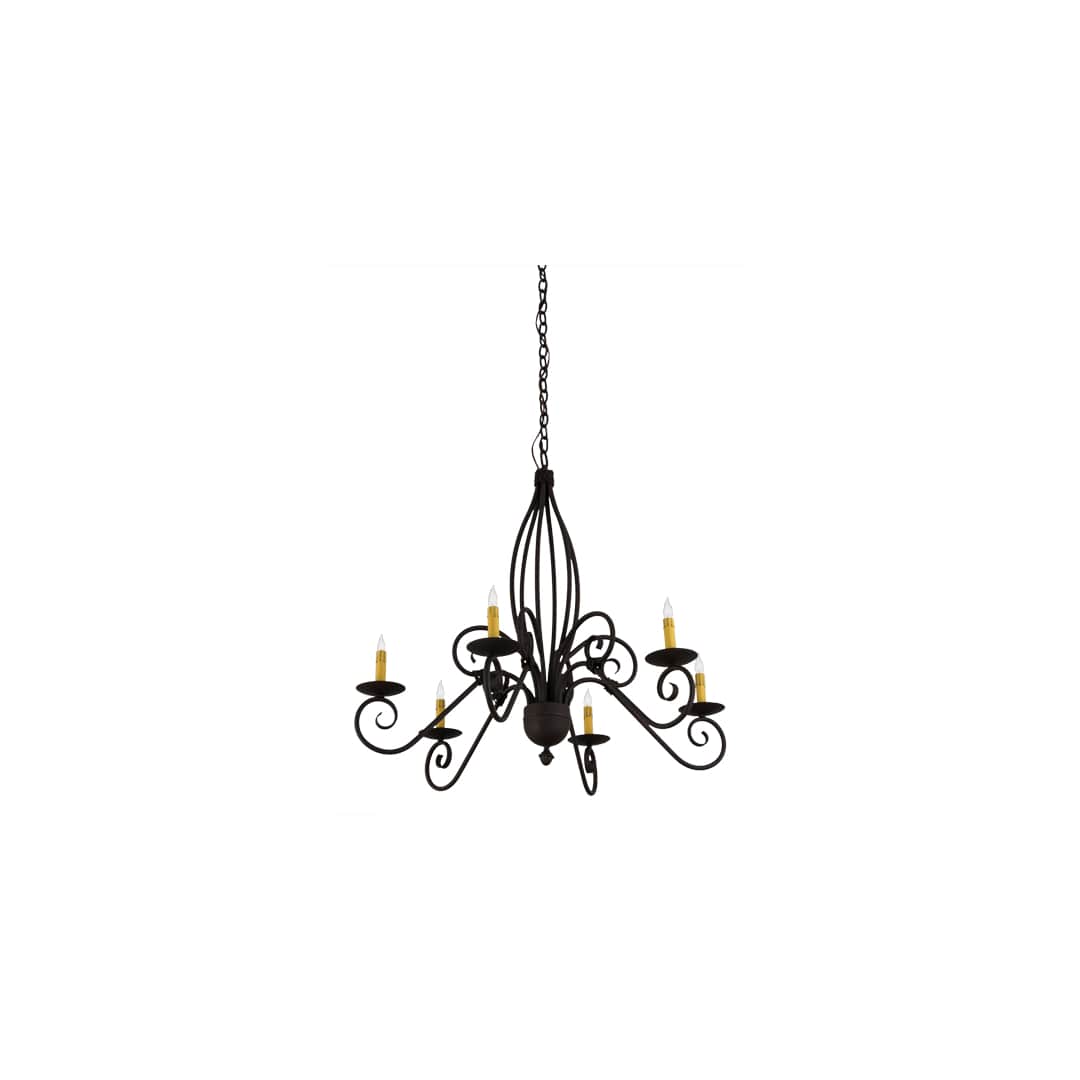Squire 6 Light 36" Wide Taper Candle Style Chandelier