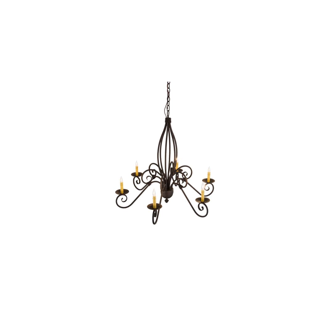 Squire 6 Light 36" Wide Taper Candle Style Chandelier