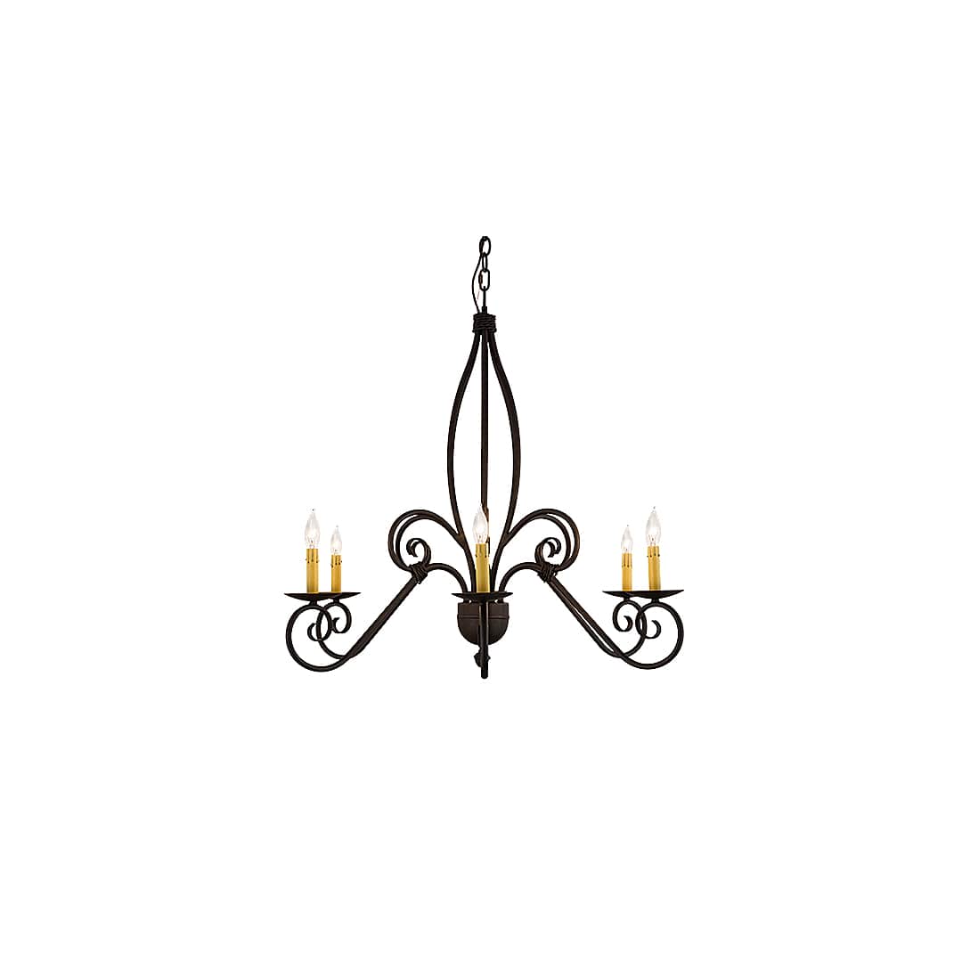 Squire 6 Light 36" Wide Taper Candle Style Chandelier