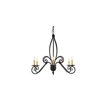 Squire 6 Light 36" Wide Taper Candle Style Chandelier