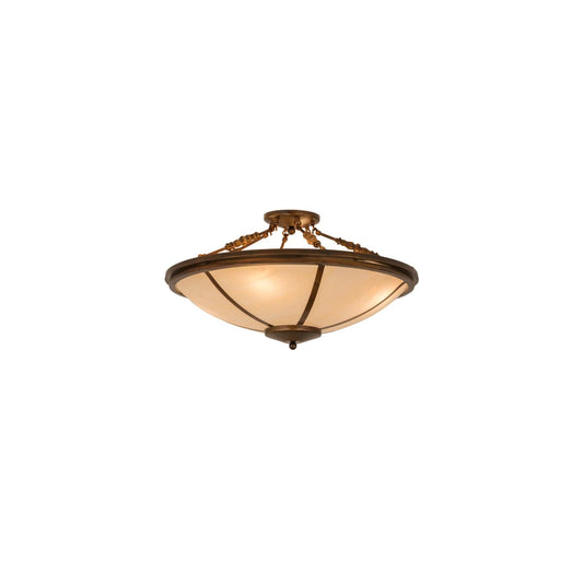 Commerce 4 Light 31" Wide Semi-Flush Bowl Ceiling Fixture - Vintage Copper Finish