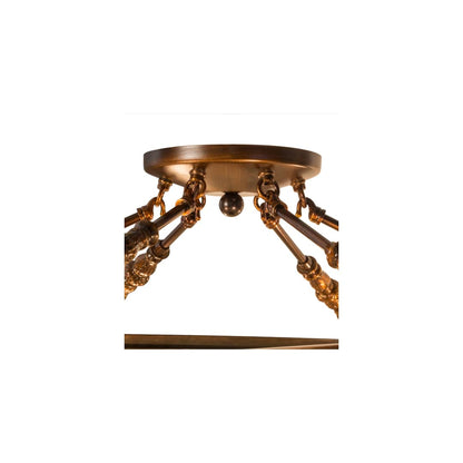 Commerce 4 Light 31" Wide Semi-Flush Bowl Ceiling Fixture - Vintage Copper Finish