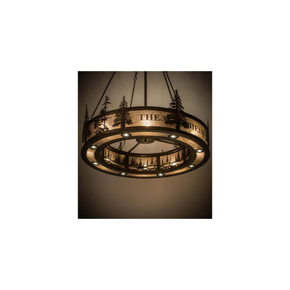 Personalized 8 Light 52" Wide Pendant