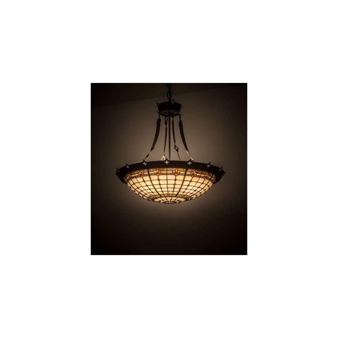Fleur-de-Lite 4 Light 26" Wide Pendant