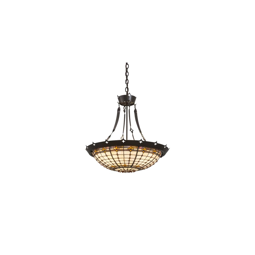 Fleur-de-Lite 4 Light 26" Wide Pendant