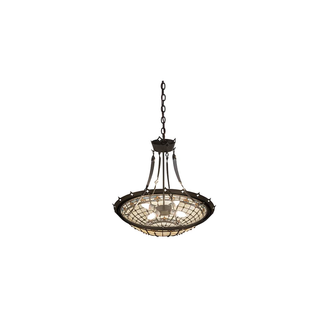 Fleur-de-Lite 4 Light 26" Wide Pendant