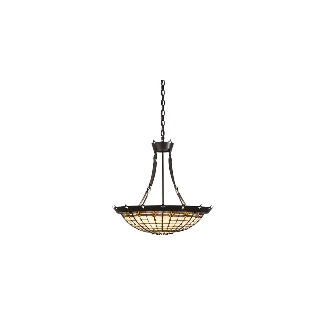 Fleur-de-Lite 4 Light 26" Wide Pendant