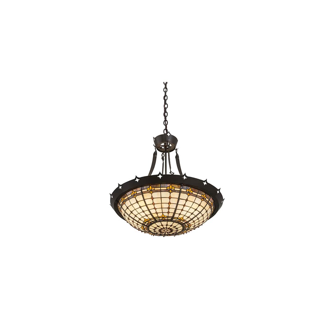 Fleur-de-Lite 4 Light 26" Wide Pendant