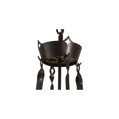 Fleur-de-Lite 4 Light 26" Wide Pendant