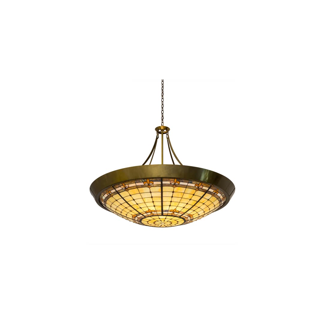 Fleur-de-Lite 10 Light 54" Wide Pendant
