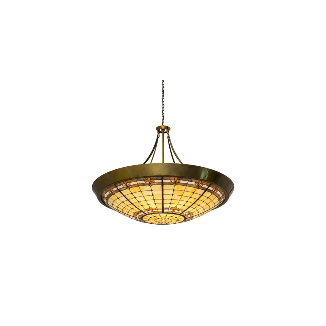 Fleur-de-Lite 10 Light 54" Wide Pendant