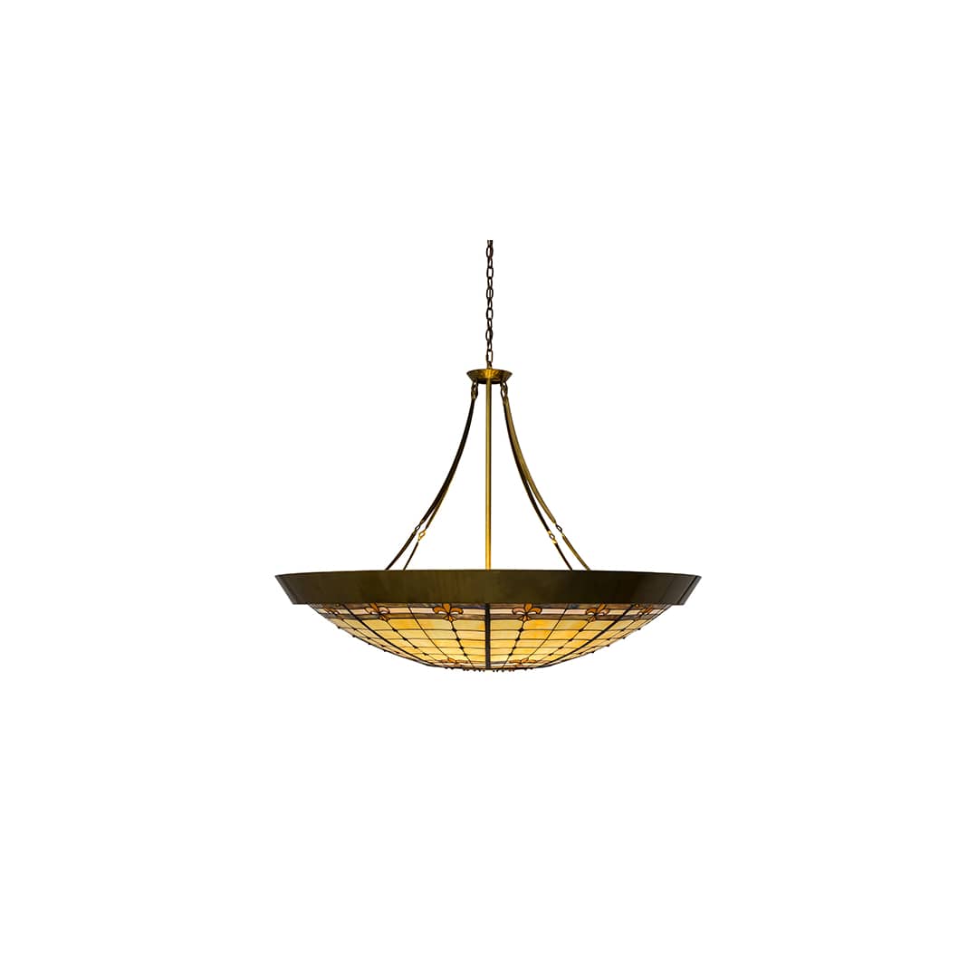 Fleur-de-Lite 10 Light 54" Wide Pendant