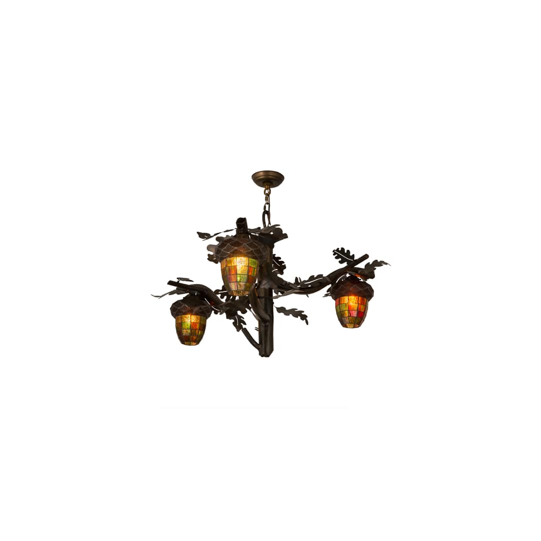 Acorn 3 Light 40" Wide Chandelier