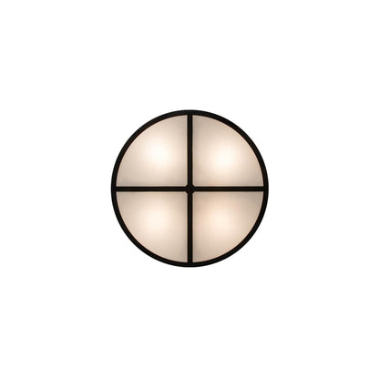 Smythe Craftsman 4 Light 30" Wide Semi-Flush Drum Ceiling Fixture