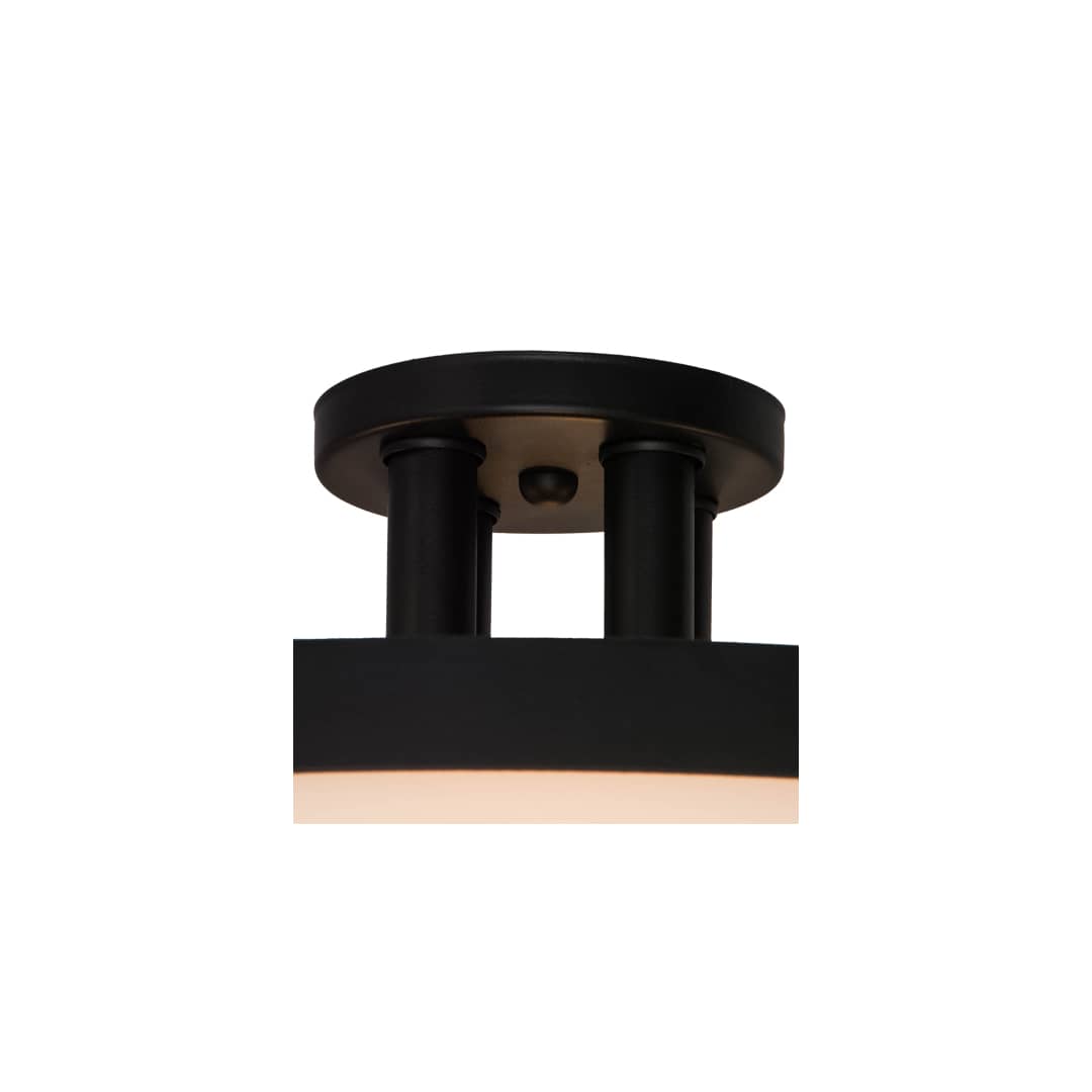 Smythe Craftsman 4 Light 30" Wide Semi-Flush Drum Ceiling Fixture