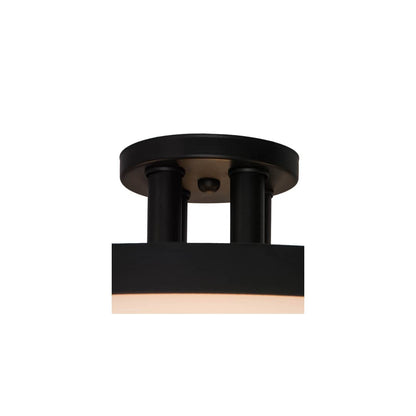 Smythe Craftsman 4 Light 30" Wide Semi-Flush Drum Ceiling Fixture