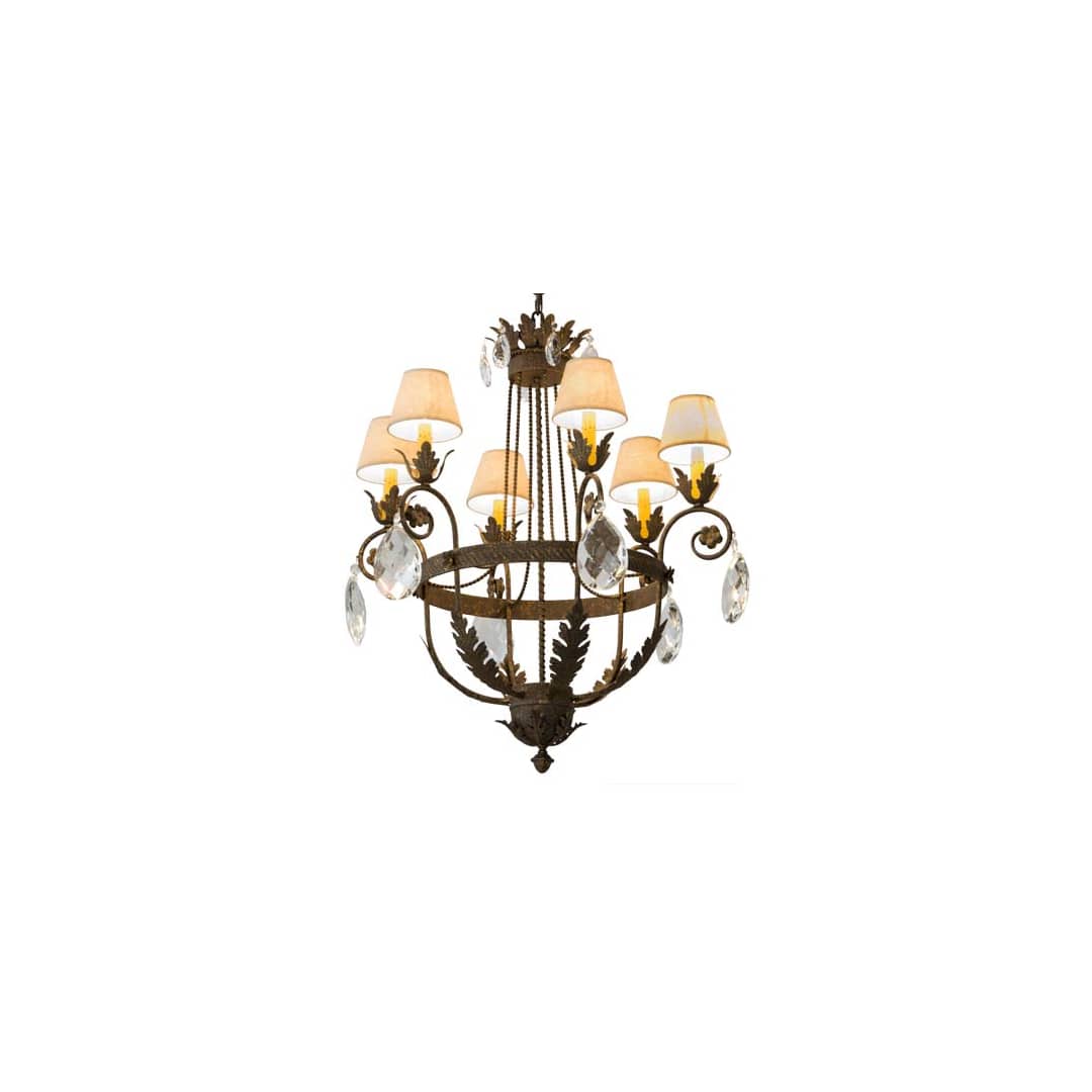 Antonia 6 Light 29" Wide Crystal Chandelier
