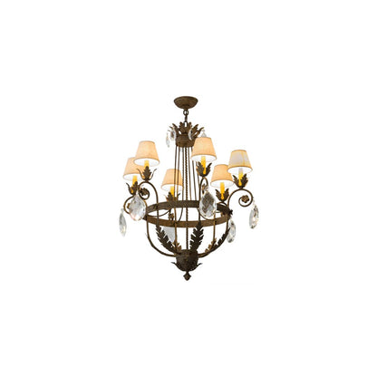 Antonia 6 Light 29" Wide Crystal Chandelier