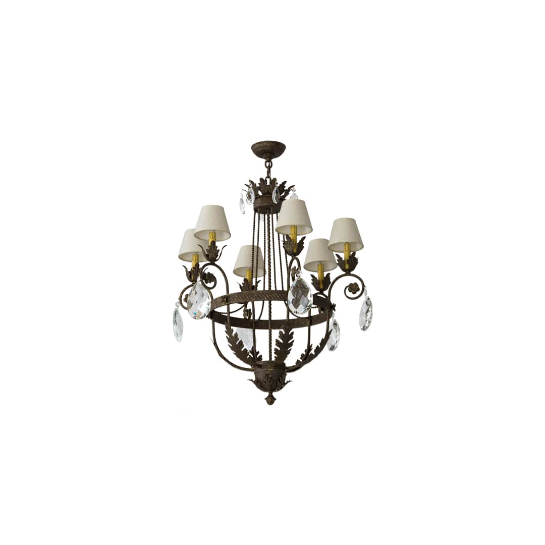 Antonia 6 Light 29" Wide Crystal Chandelier