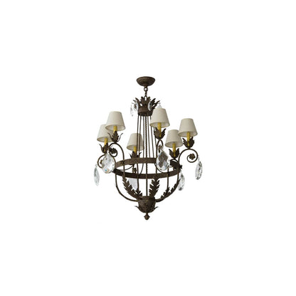 Antonia 6 Light 29" Wide Crystal Chandelier