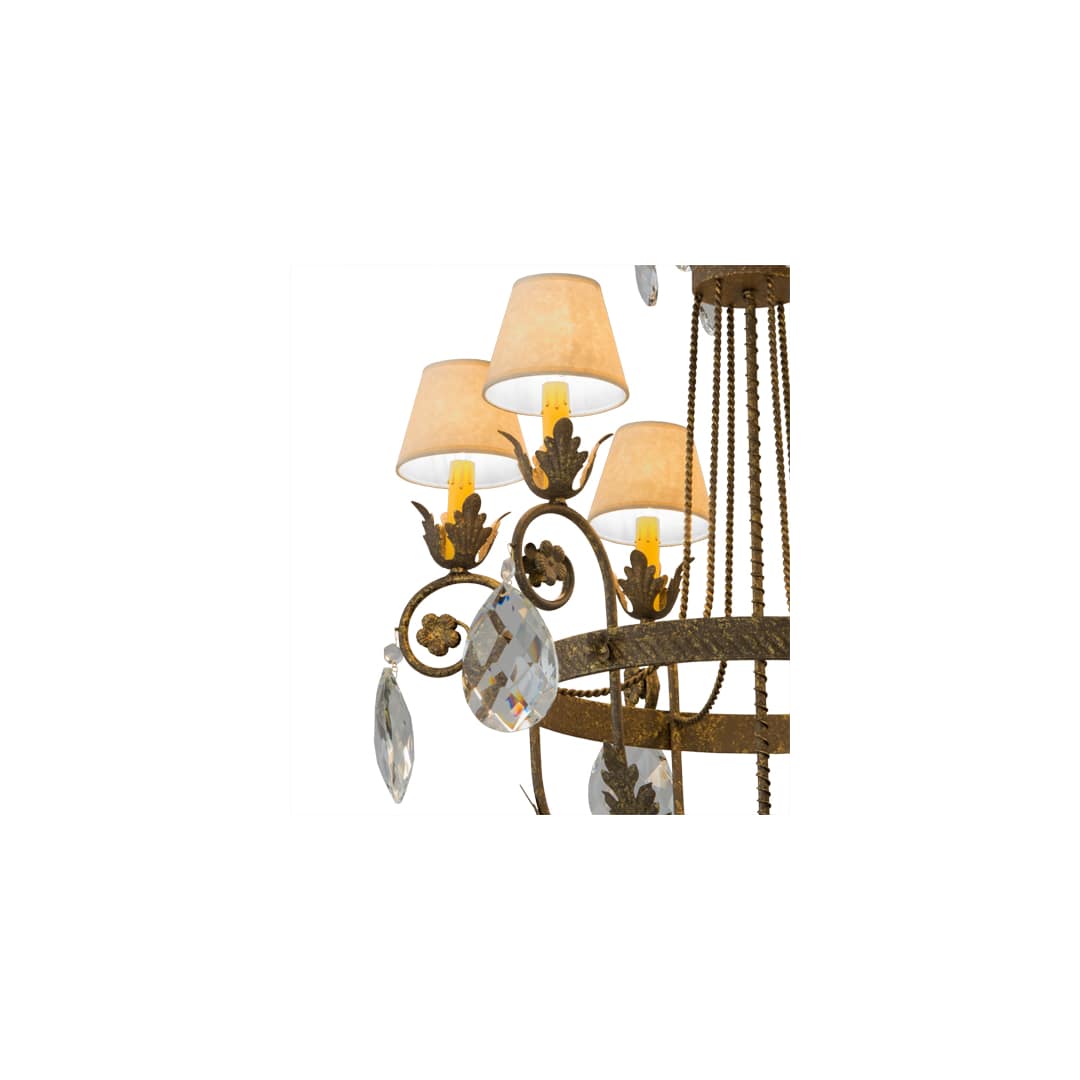 Antonia 6 Light 29" Wide Crystal Chandelier