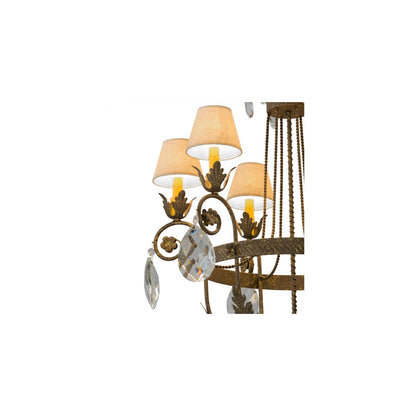 Antonia 6 Light 29" Wide Crystal Chandelier