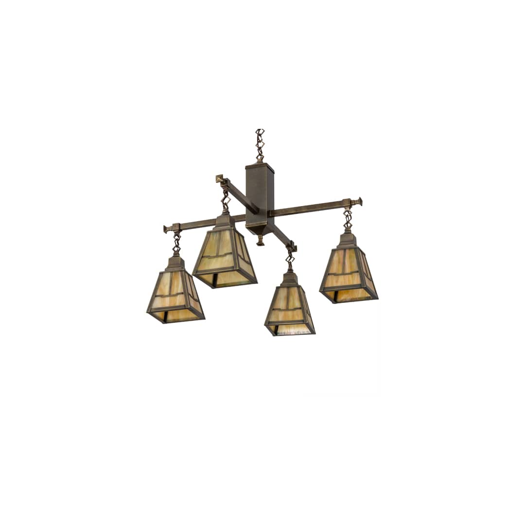 Valley View Mission 4 Light 30" Wide Pendant