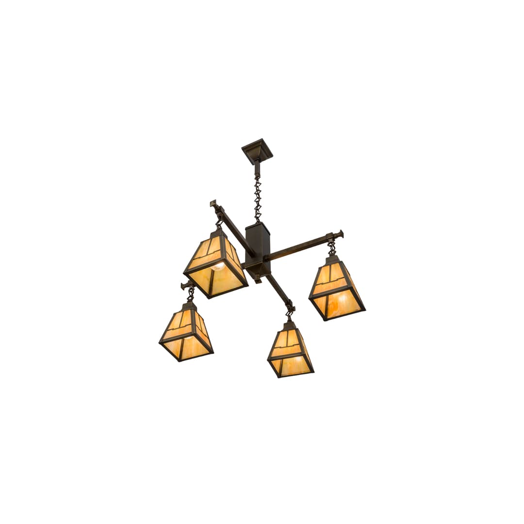 Valley View Mission 4 Light 30" Wide Pendant