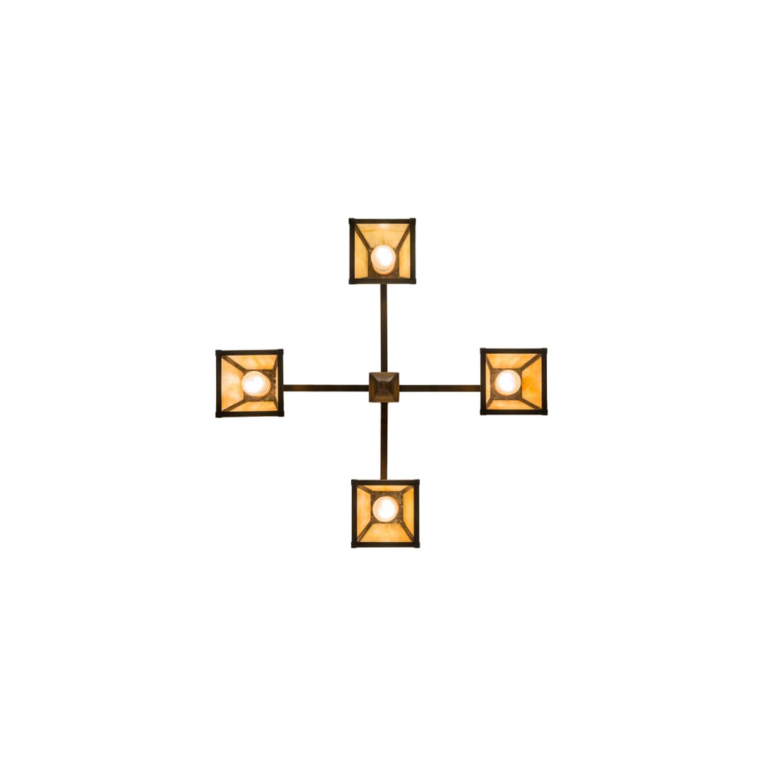 Valley View Mission 4 Light 30" Wide Pendant