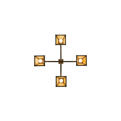 Valley View Mission 4 Light 30" Wide Pendant