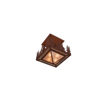 Wildlife at Pine Lake 4 Light 33" Wide Semi-Flush Ceiling Fixture