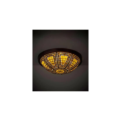 Fleur-de-lis 4 Light 26" Wide Flush Mount Bowl Ceiling Fixture