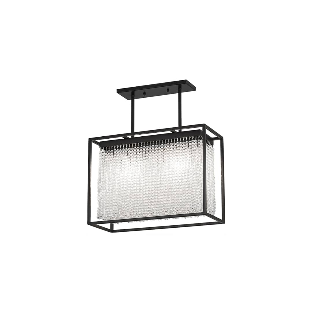 Cleo 2 Light 10" Wide Linear Pendant