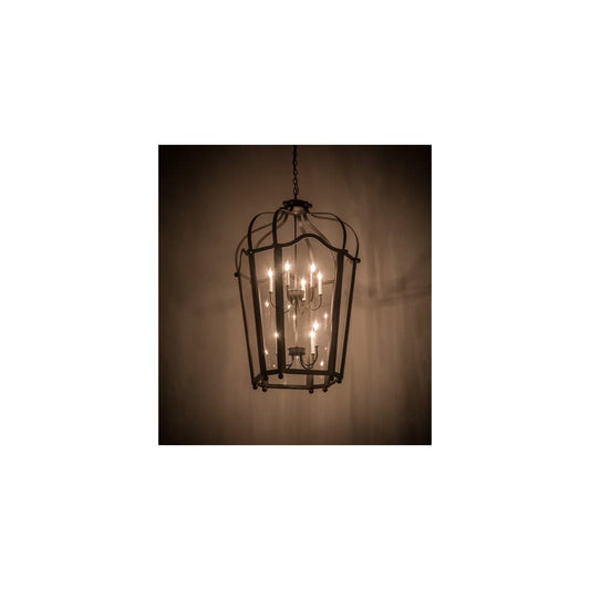 Citadel 10 Light 33" Wide Taper Candle Pendant