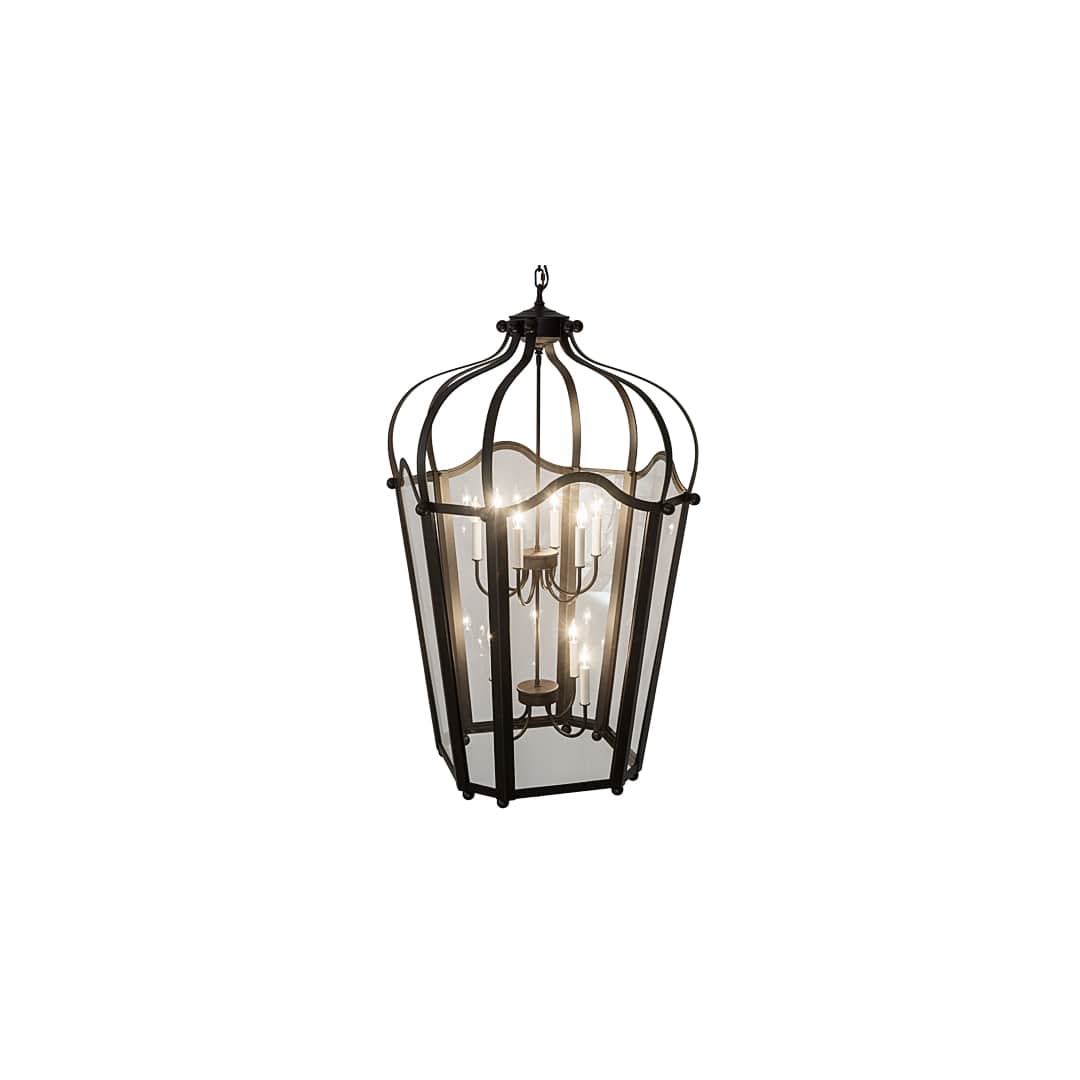 Citadel 10 Light 33" Wide Taper Candle Pendant