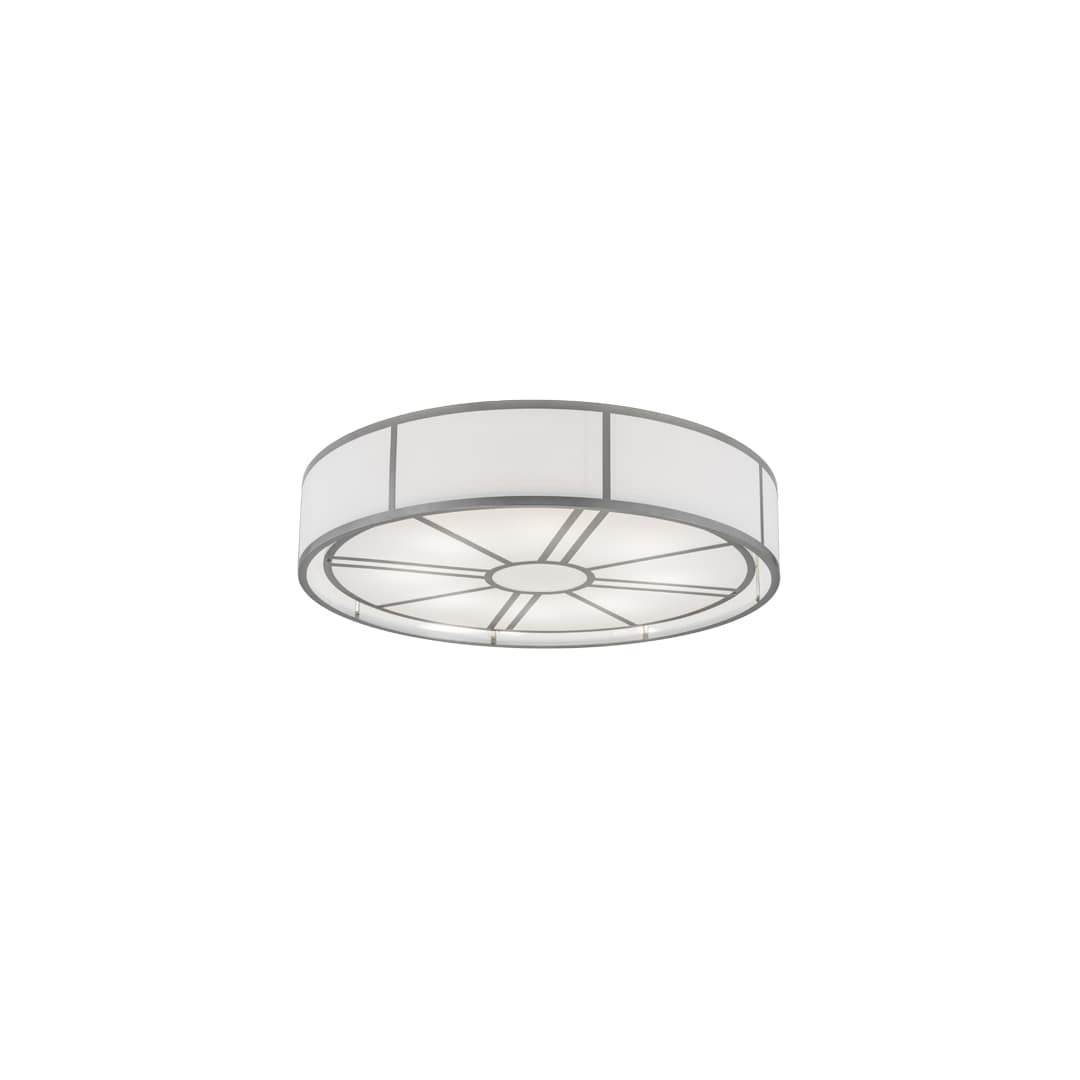 Cilindro Milwaukee 8 Light 72" Wide Semi-Flush Drum Ceiling Fixture