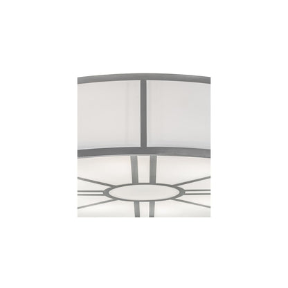 Cilindro Milwaukee 8 Light 72" Wide Semi-Flush Drum Ceiling Fixture
