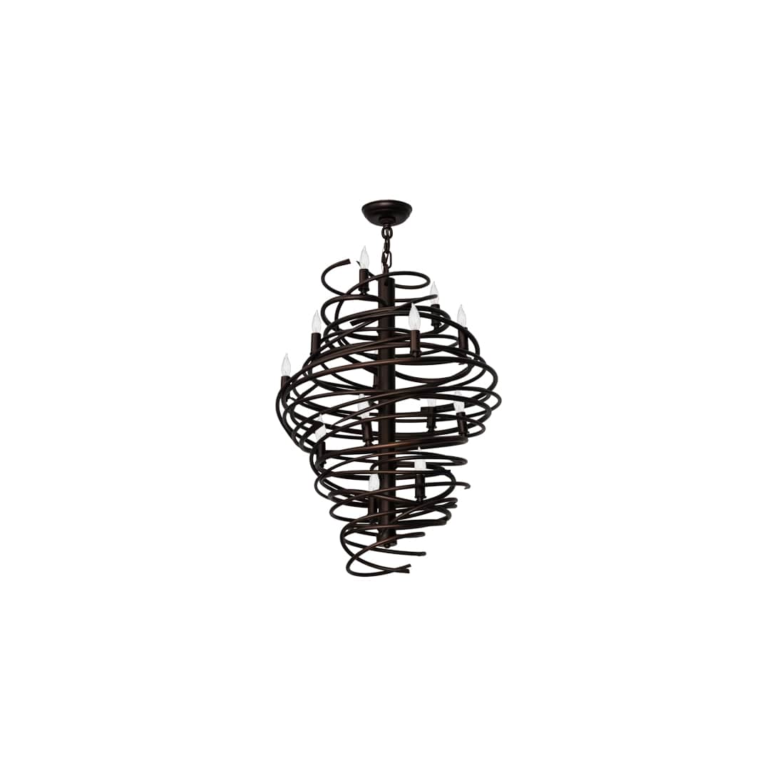 Cyclone 13 Light 20" Wide Taper Candle Pendant