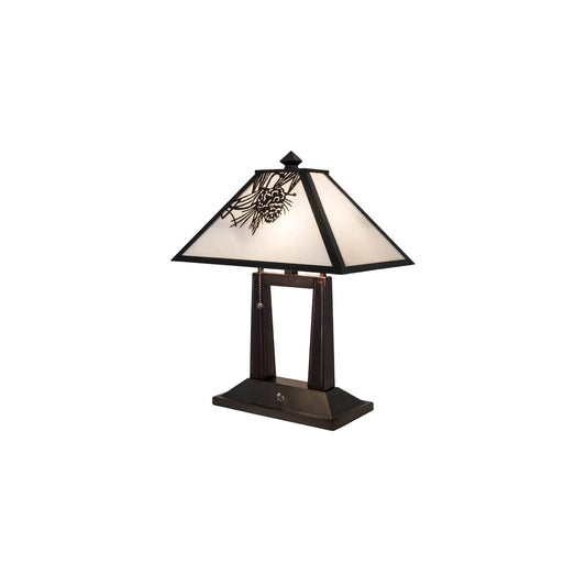Winter Pine 2 Light 20" Tall Buffet Table Lamp