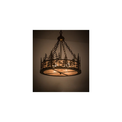 Tall Pines 4 Light 23" Wide Suspension Pendant