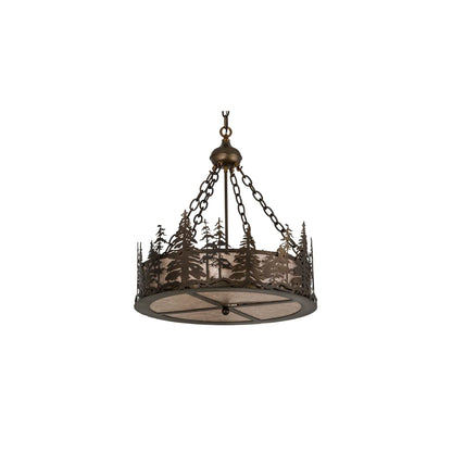 Tall Pines 4 Light 23" Wide Suspension Pendant